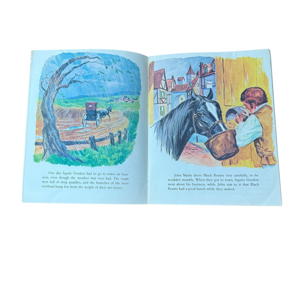 Black Beauty Book Record Set Kids OS Red Fair Vintage - Picture 3 of 3